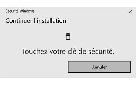 Touchez votre clé de sécurité Winkeo FIDO U2F