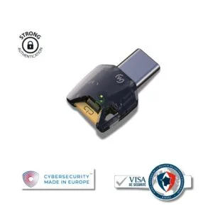 Clé de sécurité USB-C FIDO2 avec bouton doré