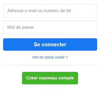Etape 1 - Facebook Identifiants Tuto Facebook Identifiants