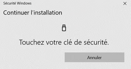 Etape 5 - touchez votre clé de sécurité Tuto Facebook Touchez votre clé de sécurité
