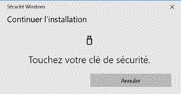 Touchez votre clé de sécurité sur compte Twitter