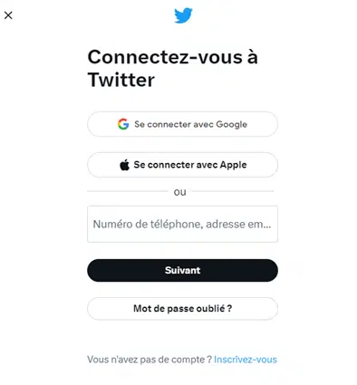 Connectez vous à Twitter avec la clé de sécurité FIDO2