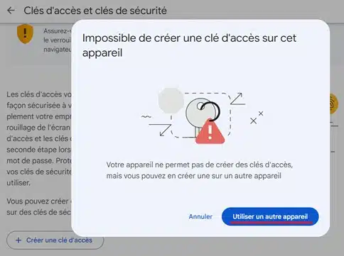 Image 7 – Utiliser un autre appareil