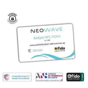Carte à puce Badgeo NFC FIDO2 de NEOWA