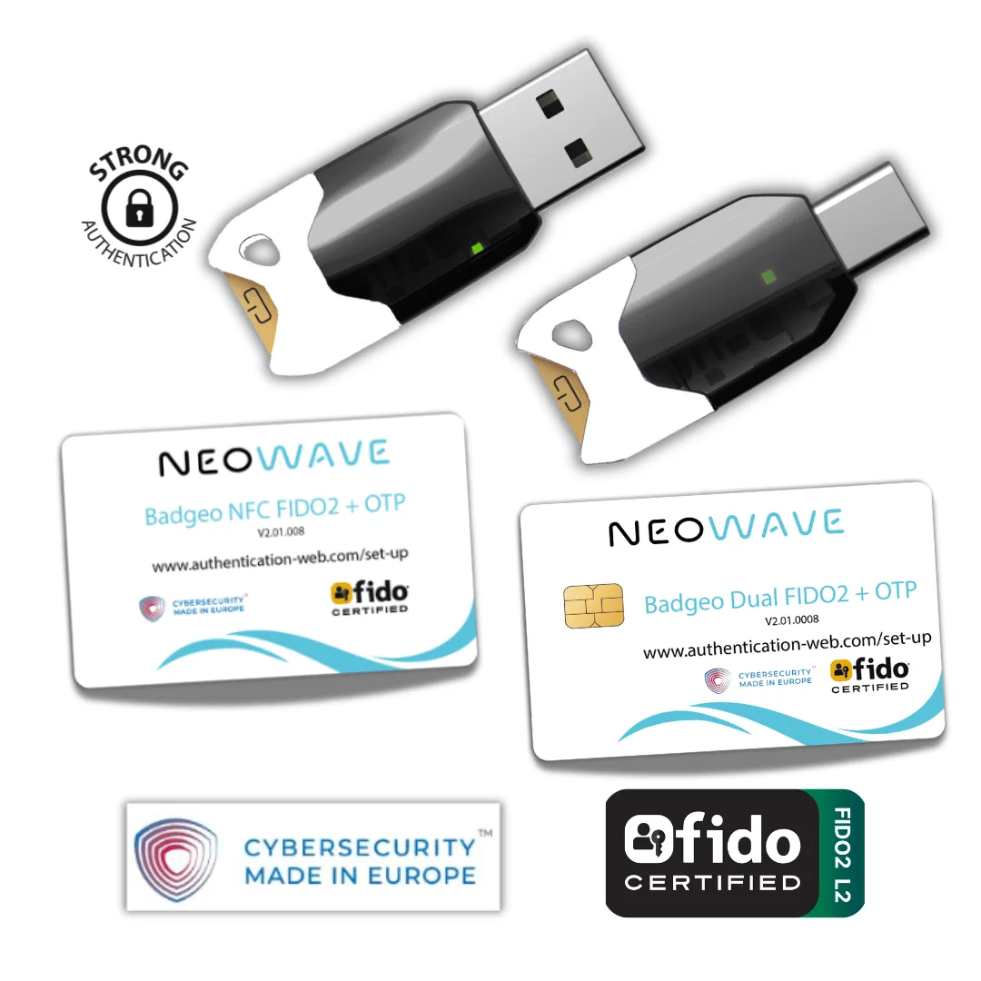Produits FIDO2 et OTP - boutique NEOWAVE